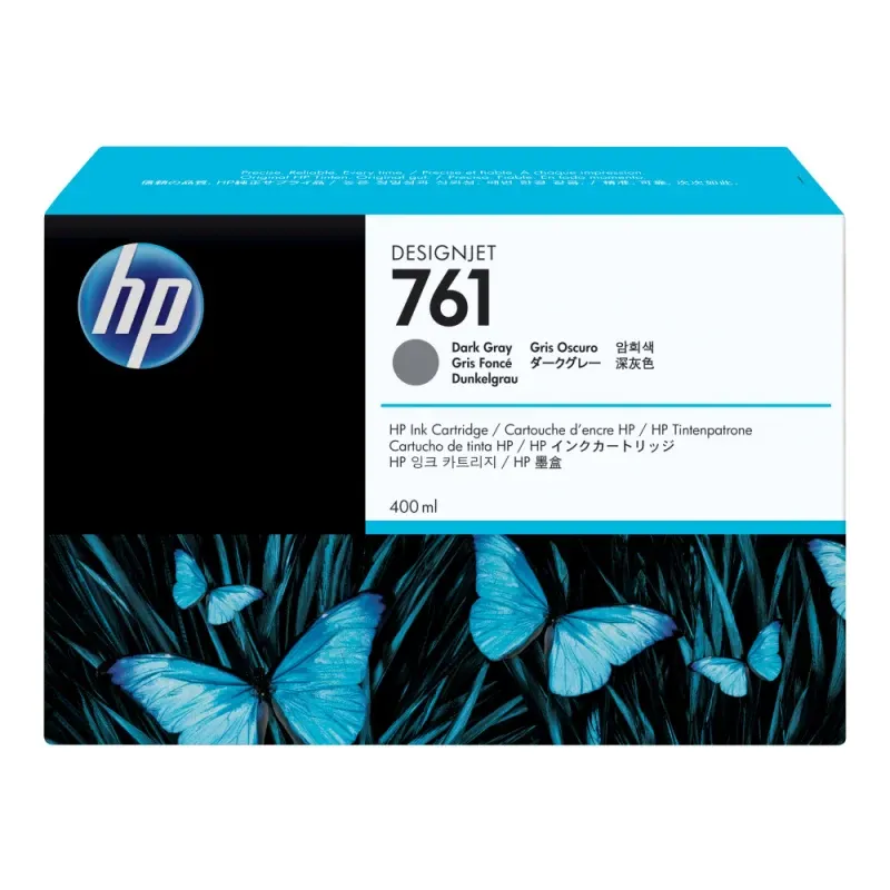 Tinteiro HP 761 400ml Cinzento Escuro DesignJet