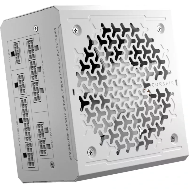 Fonte Modular Corsair RMe Series RM1000e 1000W 80 Plus Cybenetics Gold ATX3.1 - PCIe 5.1 Branca