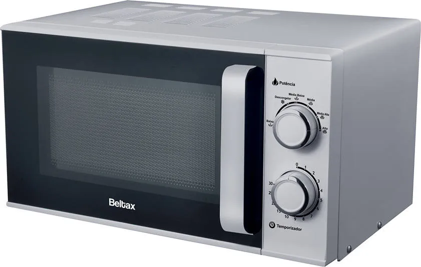 Microondas BELTAX BMO1125S (25 L - Sem Grill - Prata)