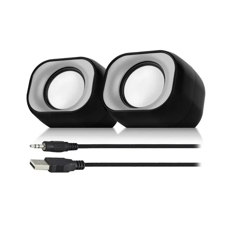 Colunas Eminent com fios 2.0 canais 6W USB com controlo de volume