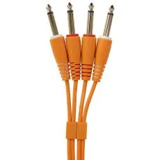 UDG Ultimate Audio Cable Set 1/4 Jack - 1/4 Jack Orange Straight 3m