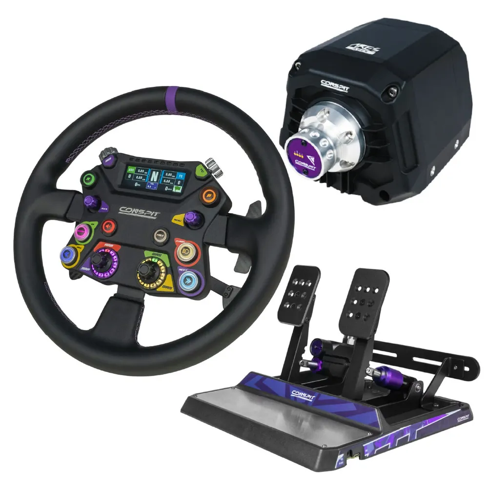 Bundle Conspit Volante 310 APEX ARGB + Base Direct Drive ARES APEX 8nm + Pedais CPP APEX 2