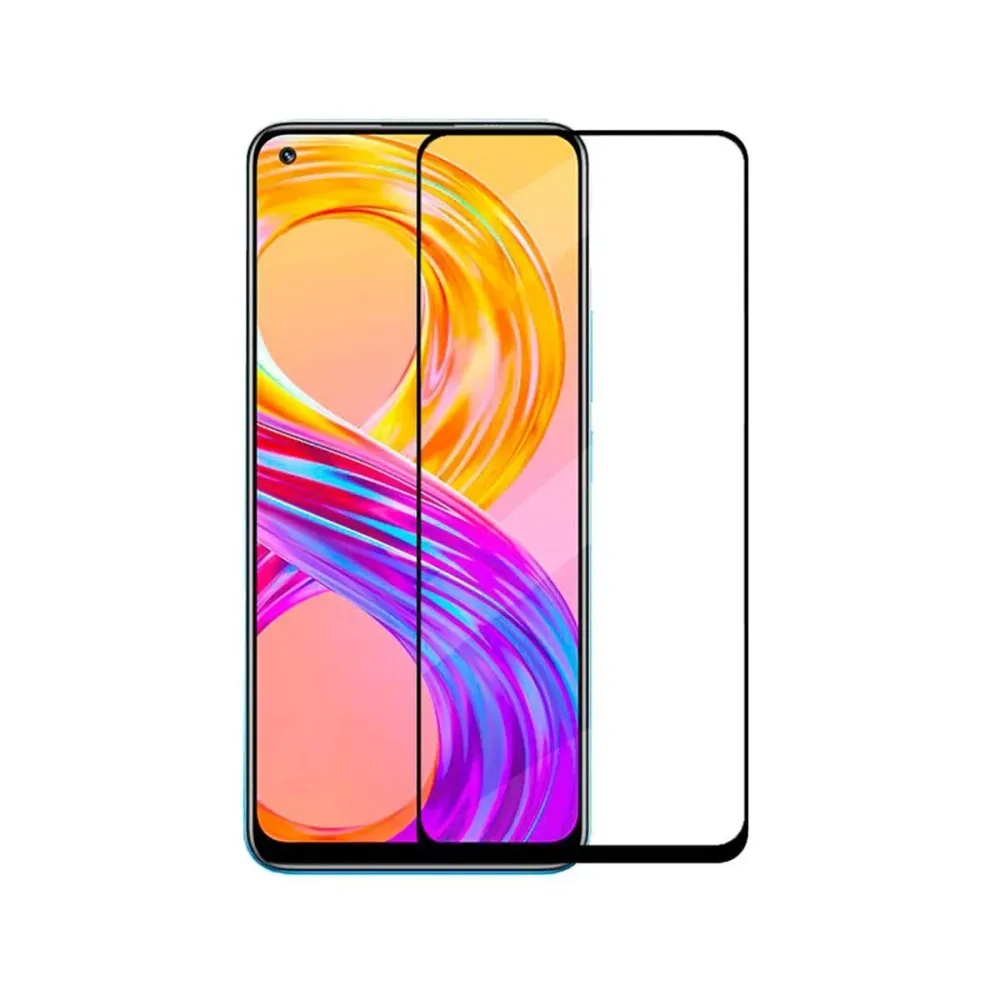 Película de Vidro Temperado Realme 8/8 Pro Fullscreen Preta