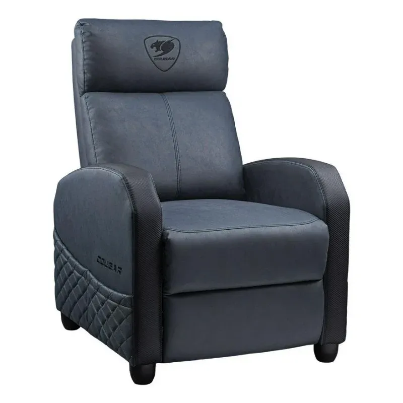 Cadeira gaming Cougar Ranger Elite veludo azul reclinavel 135 kg