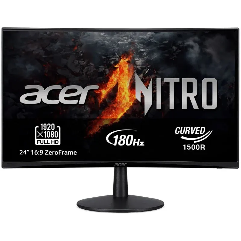 Acer NITRO ED240QS3bmiipx 23.6" LED VA FullHD 180Hz Curvo com Altifalantes e FreeSync Premium