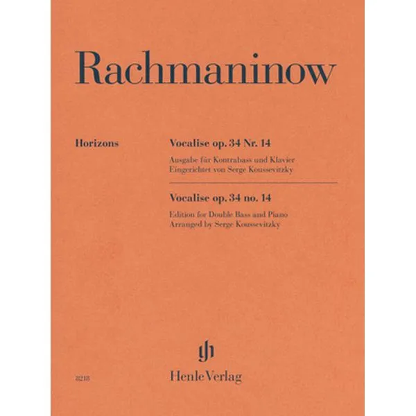 Henle Verlag Rachmaninow Vocalise op. 34