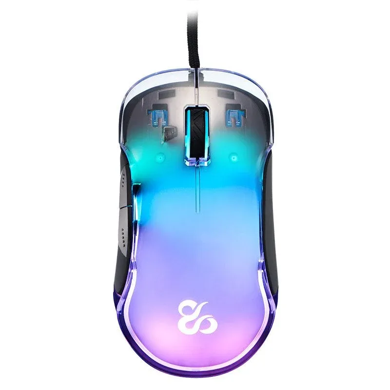 Newskill Lycan Rato Gaming Transparente RGB 16000DPI