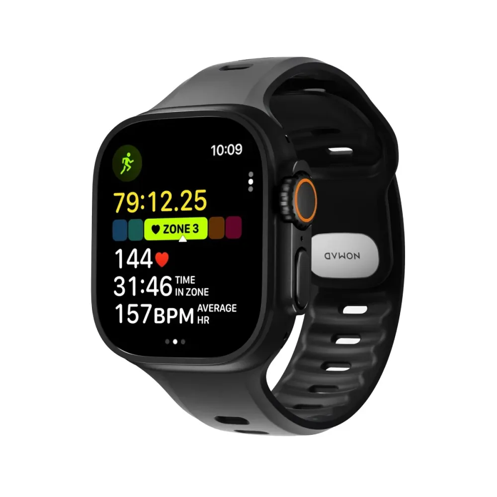 Bracelete Nomad Desportiva Ritmica Apple Watch 49mm Preta