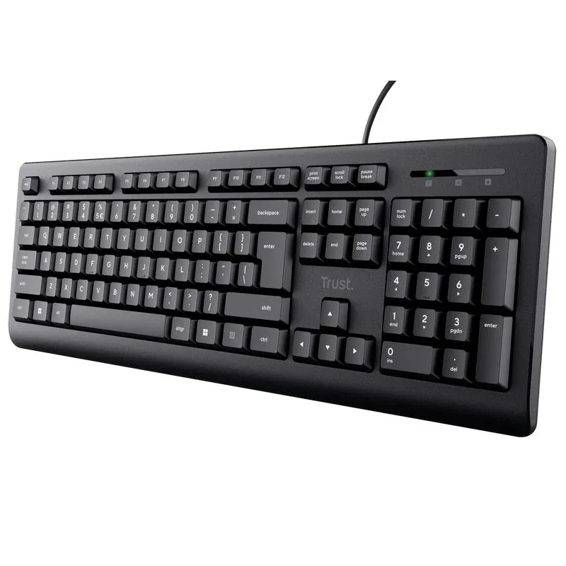 Trust Primo Teclado USB Teclas Silenciosas Resistente a Derrames