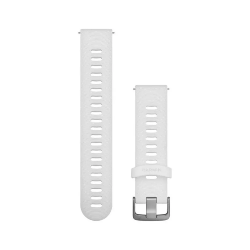 Bracelete Silicone Quick Release Garmin 20mm Branco