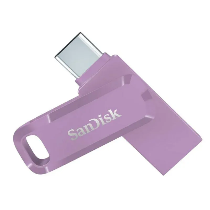Pen Drive Pen USB SanDisk Ultra Dual Drive Go 128GB USB-C/A 400MB/s Lavanda