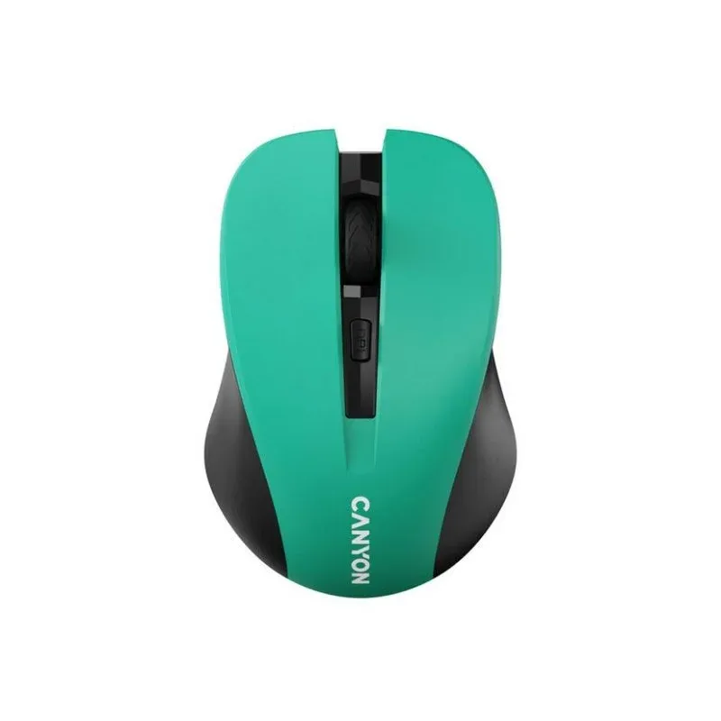 Ratón CANYON MW-1 Sem Fios RF 1200DPI Verde Ambidestro DPI Switch