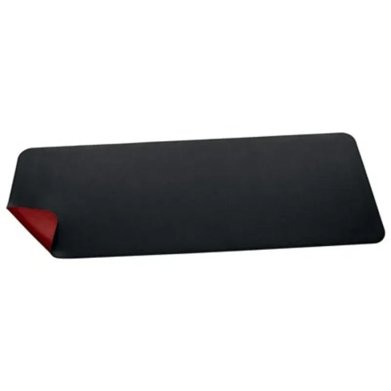 Alfombrilla para rato Sigel SA603 Negro Vermelho Imidação couro Base antiderrapante