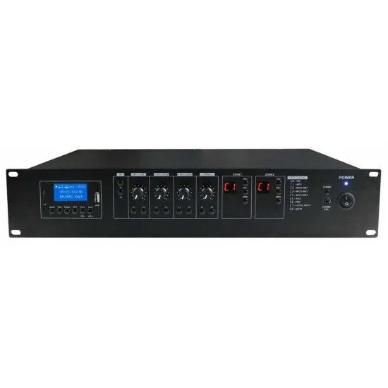 KARMA AMPLIFICADOR LINHA PAA2480 100V 960W FM/USB/MP3 – 2 Zonas