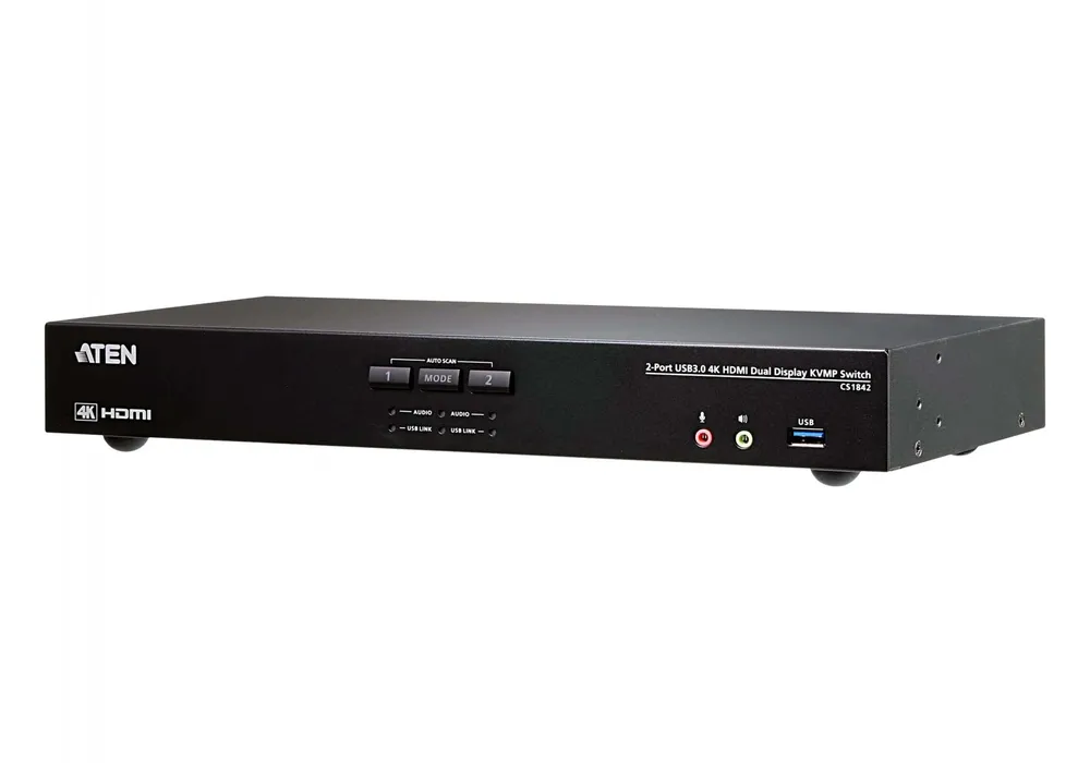 ATEN CS1842-AT-G chaveador KVM Preto CS1842-AT-G