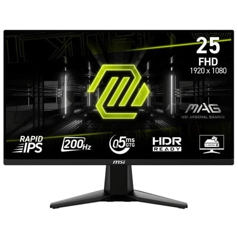 Monitor MSI MAG 255F E20 24.5" FullHD 200Hz Rapid IPS HDR Tempo de Resposta 0.5ms
