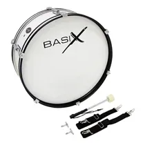 Bombo de Marcha Basix 227 Branco