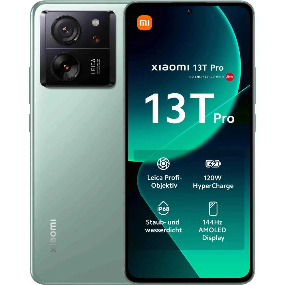 Smartphone Xiaomi 13T Pro 6.67" Dual SIM Android 13 5G 16GB 1TB Verde