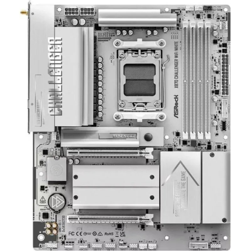 Motherboard AsRock X870 Challenger WiFi White AMD X870 AM5 DDR5 ATX WiFi 7 PCIe 5.0