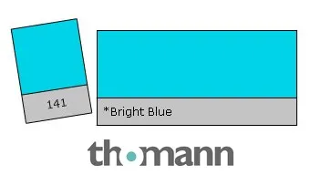 Lee Filter Roll 141 Bright Blue