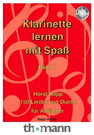 Horst Rapp Verlag Klarinette lernen mit Spaß 1