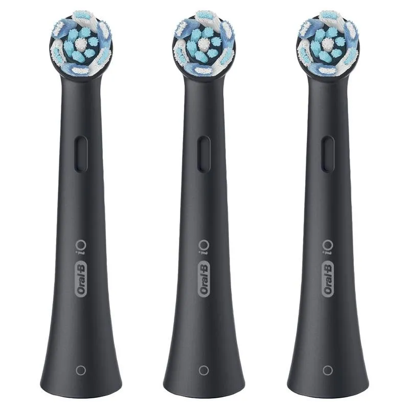 Recargas Escovas Dentes Oral-B iO Ultimate Clean 3 Unidades Preto Indicador Desgaste
