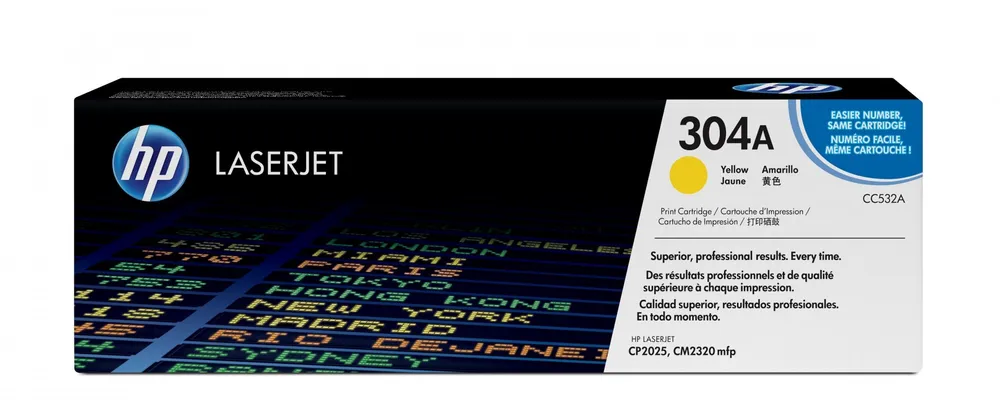 HP 304A Laser cartridge 2800páginas Amarelo