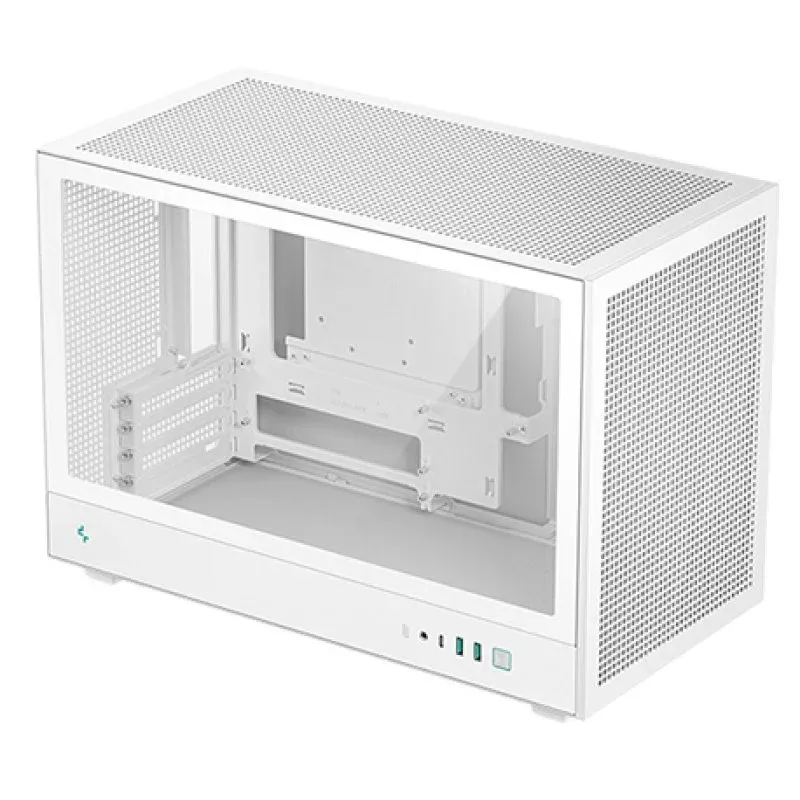 Caixa de Computador DeepCool CH260 Caixa Micro-ATX ABS/SPCC/Vidro Temperado USB-C Branca
