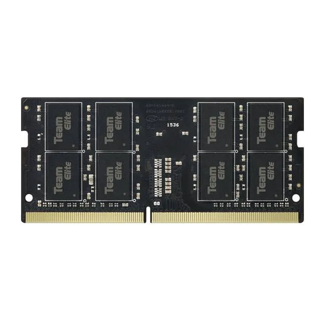 Memória RAM SO-DIMM TEAMGROUP Elite 16GB (1x16GB) DDR4-3200MHz CL22 (22-22-22-52) 1.20V Preta