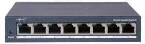 Switch Hikvision 8 Portas Gigabit PoE - DS-3E1508-EIV2