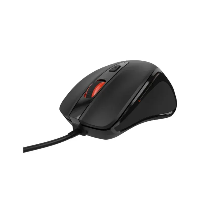 Rato Natec NMY-2047 com cabo 4000 DPI Óptico RGB Preto