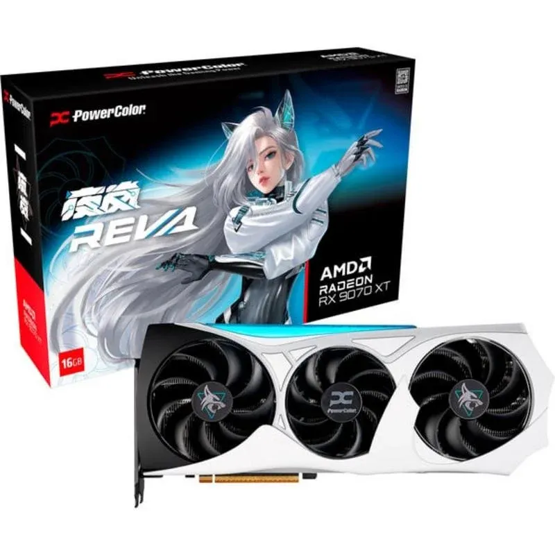 PowerColor Radeon RX 9070 XT Hellhound OC 16GB GDDR6 Placa Gráfica PCIe 5.0