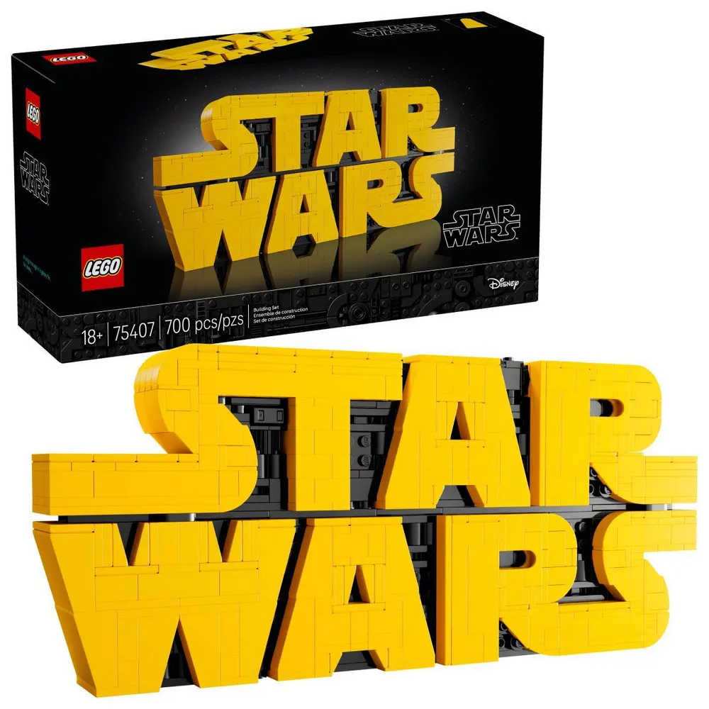 LEGO Star Wars: Logótipo Star Wars Construído com Peças | Idades 18+ | 700 Peças | Item 75407