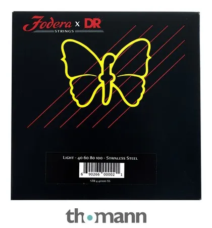 Fodera x DR 4-String Set Light Steel