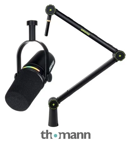 Shure MV7 Plus Broadcast Arm Bundle