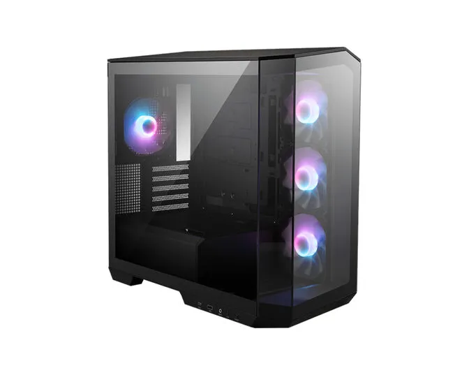 Caixa Micro-ATX MSI MAG PANO M100R PZ Vidro Temperada Preta