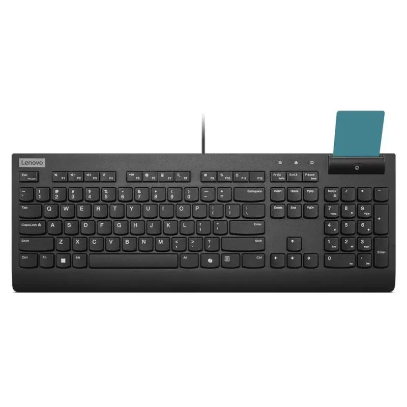 Teclado Lenovo Smartcard Wired Keyboard II membrana espanhol leitor smartcard
