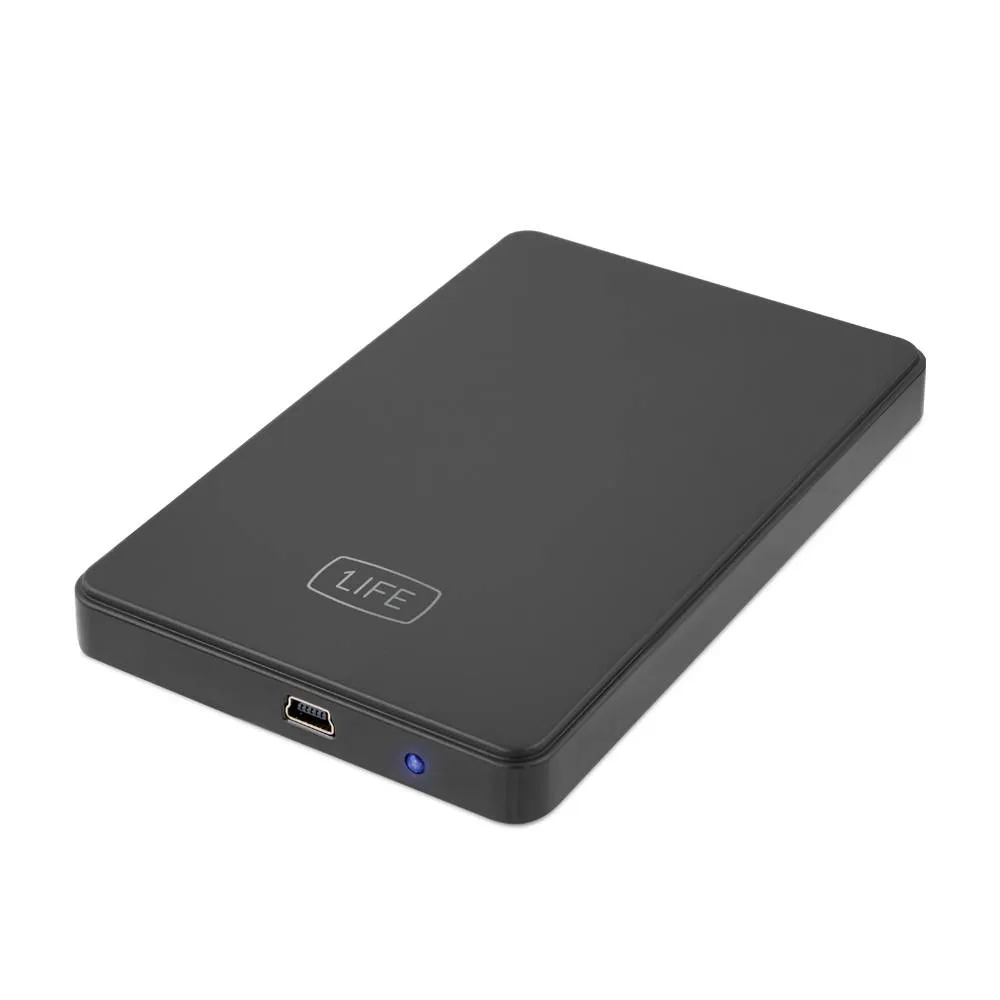 Caixa Externa 2.5 1Life hd:flux 2 SATA USB 2.0 Preta