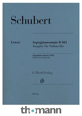 Henle Verlag Schubert Sonate D 821 Cello