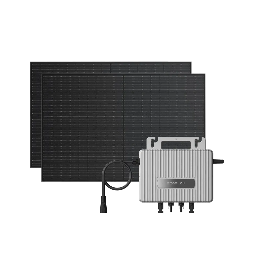 Sistema Solar Plug & Play EcoFlow STREAM - Microinversor STREAM + 2 x Painel Solar de 400W
