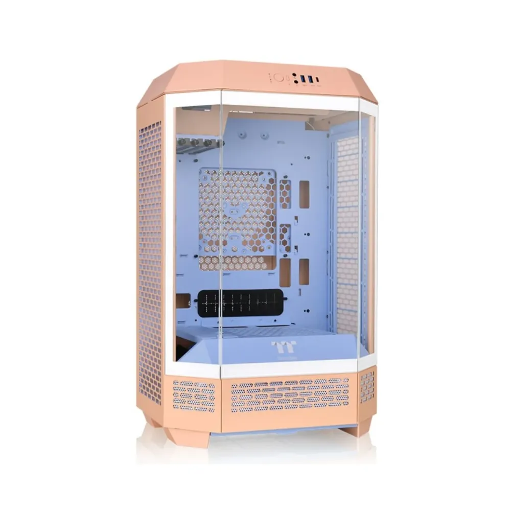 Caixa Micro ATX Thermaltake 300 Peach Fuzz Laranja