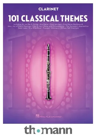 Hal Leonard 101 Classical Themes Clarinet