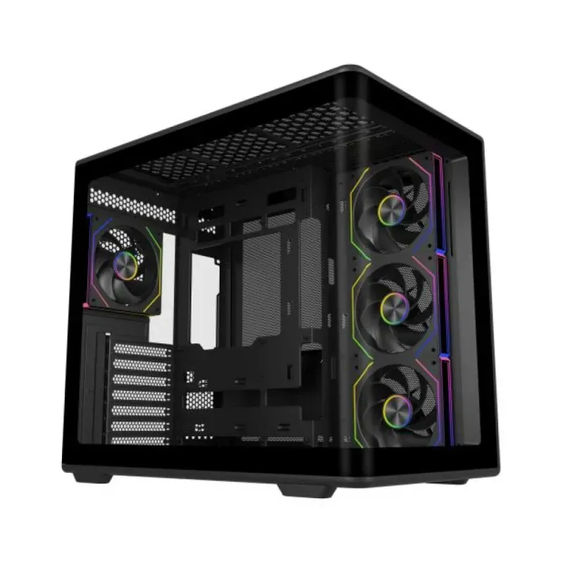 Caixa ATX Cooler Master Elite 600 ARGB Preta Vidro Temperado