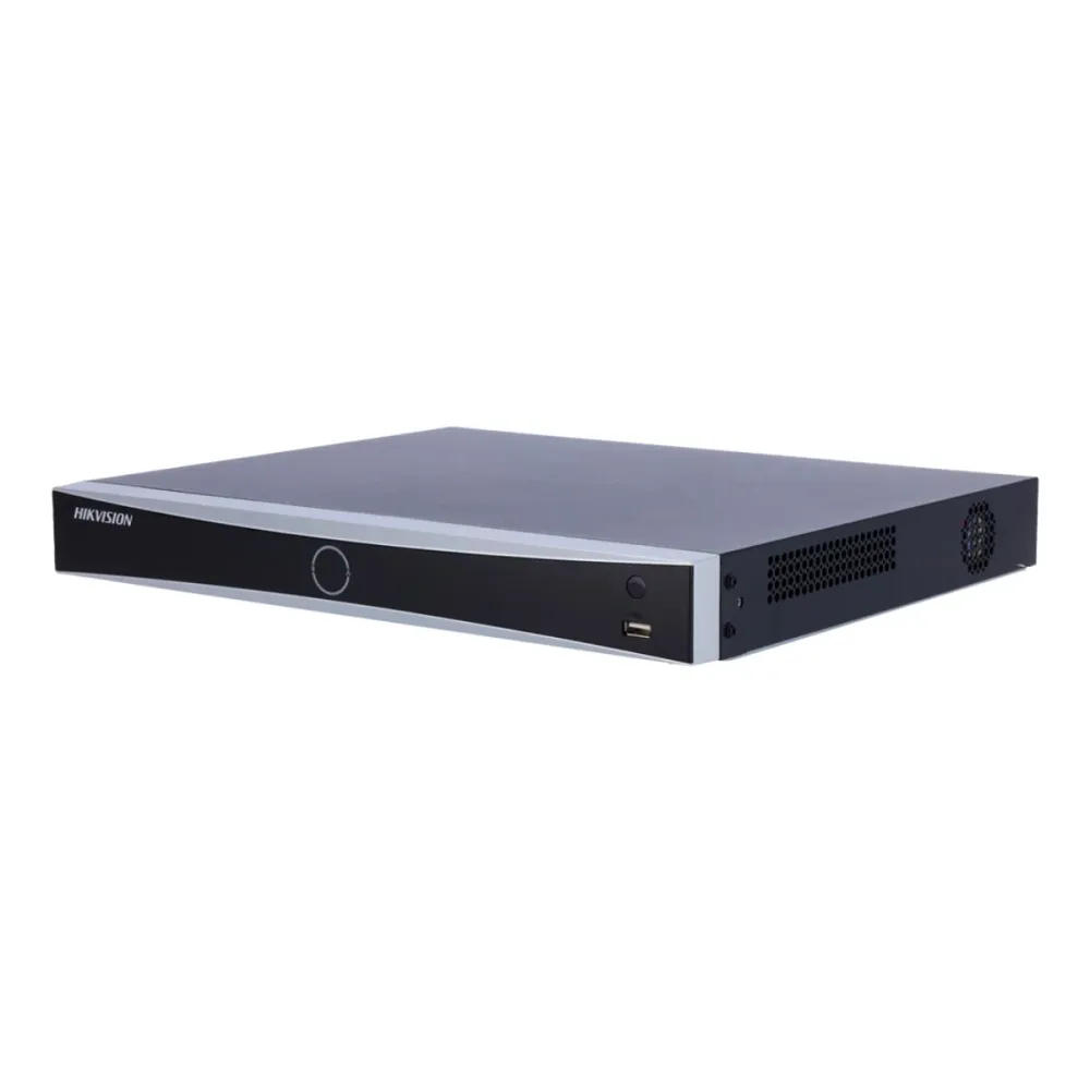 Gravador NVR Hikvision K Series AcuSense 8 Canais 1U 4K PoE Preto - DS-7608NXI-K2/8P(D)