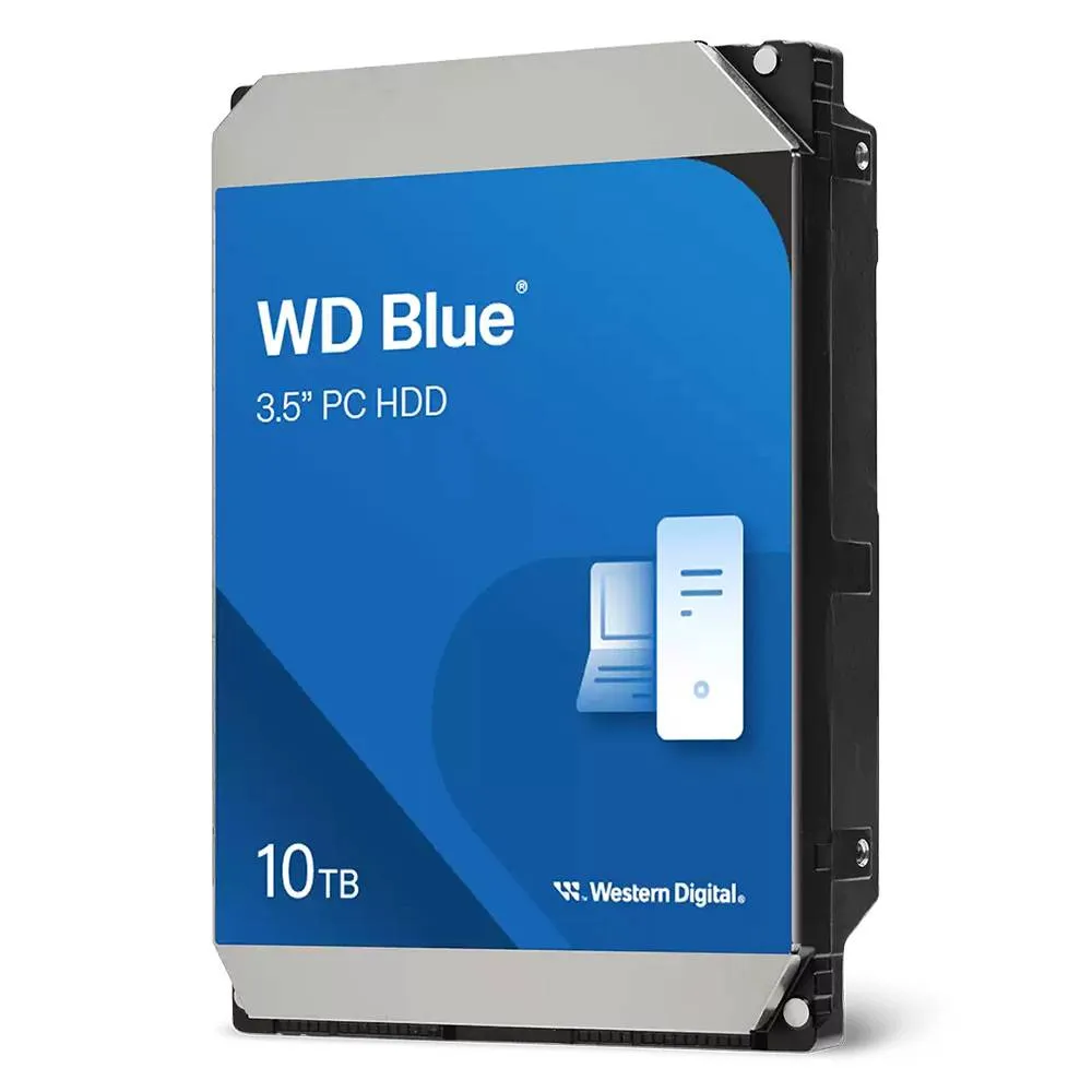 Disco Rígido 3.5 Western Digital WD Blue 10TB 7200RPM 512MB Cache 260MB/s CMR Air SATA III 6Gb/s