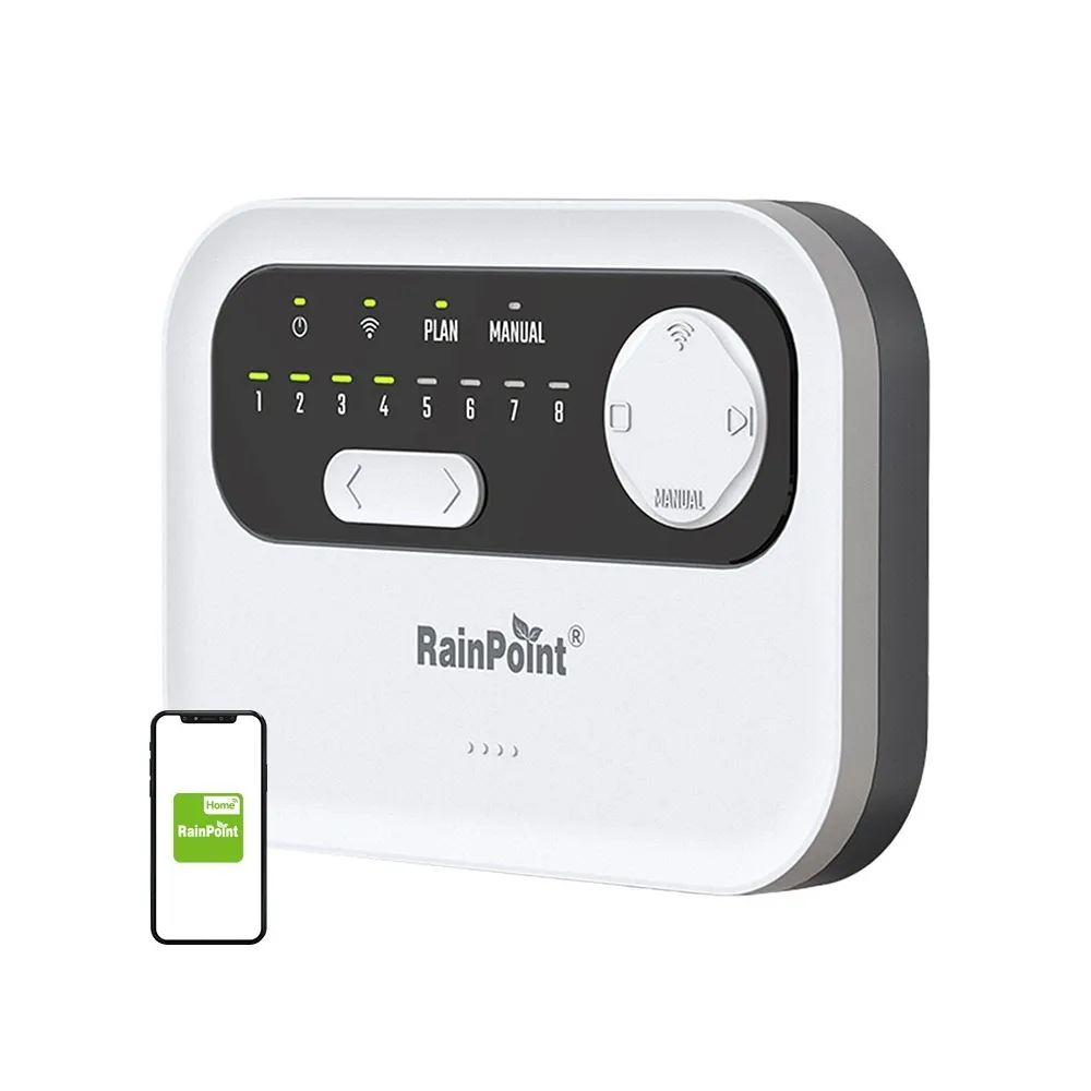 Rainpoint Controlador de irrigação WiFi de 8 zonas