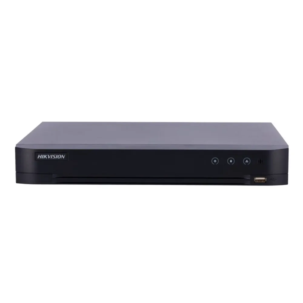 Gravador DVR Hikvision AcuSense 8 Canais 4K Preto - iDS-7208HUHI-M1/FA/A(EU)/8A+ALM8/4