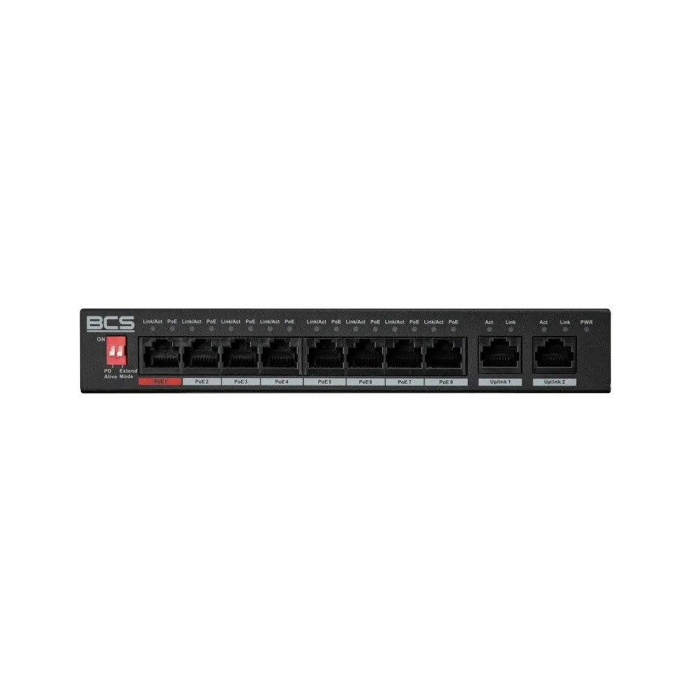 BCS BCS-L-SP0802G(2) Switch PoE de 8 portas com BCS-L-SP0802G(2)