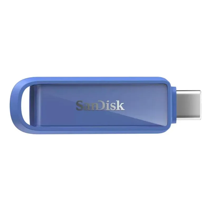 Pen Drive Pen USB SanDisk 256 GB USB Tipo C Branco 150 MB/s anel chaveiro
