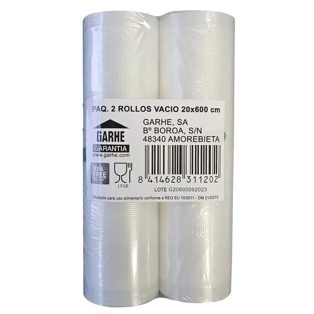 Saco Embalagem Garhe 31120 2 Rolos Gof 20X600Cm
